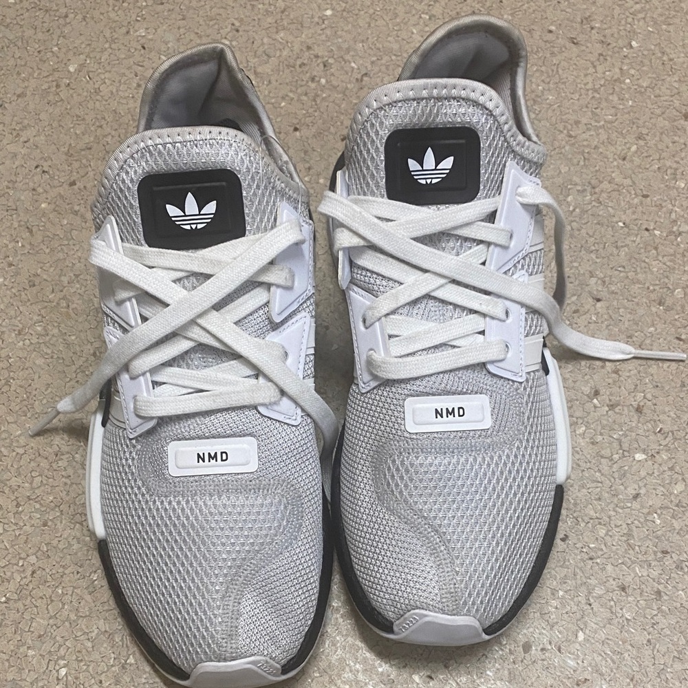 Adidas NMD Gray and White Sneakers